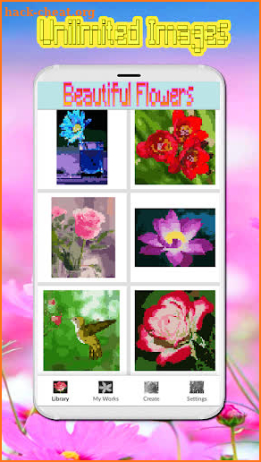 Beauty Flower Color By Number-Coloring Landscape screenshot