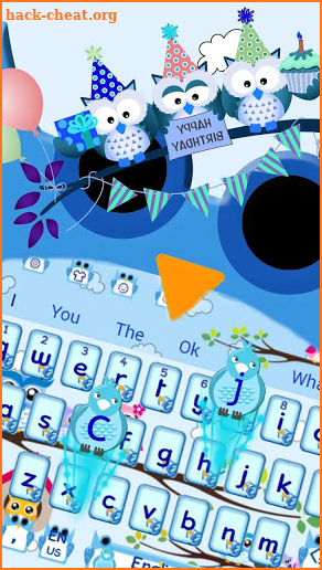 Beauty Lark Keyboard Theme screenshot