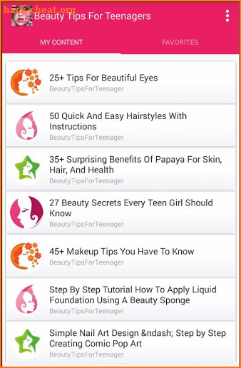 Beauty Tips For Teenagers screenshot
