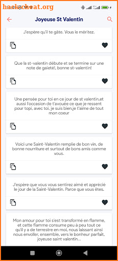 Beaux SMS pour Saint Valentin screenshot