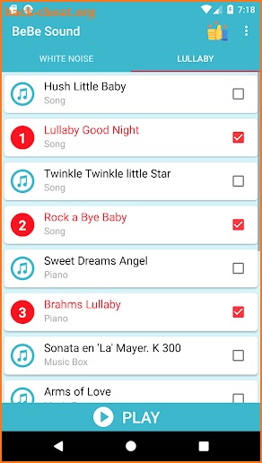 BeBe Sound - White Noise, Lullaby, Baby Sleep Song screenshot