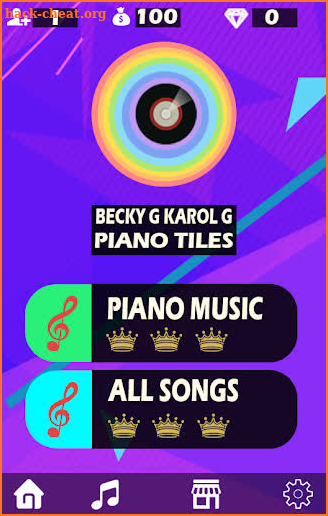 Becky G Karol G Mamiii Piano screenshot