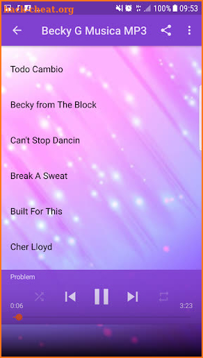 Becky G Música Sin internet 2019 screenshot