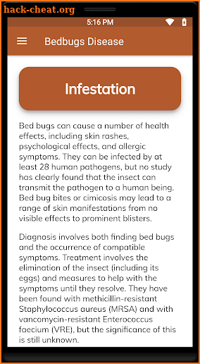 Bedbugs Disease screenshot