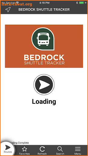 Bedrock Shuttle Tracker screenshot
