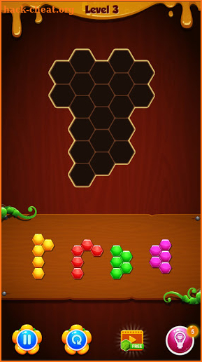 Bee Hexa Puzzle screenshot