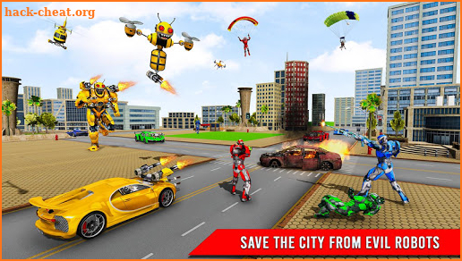 Bee Robot Car Transformation Game: Robot Car Games screenshot