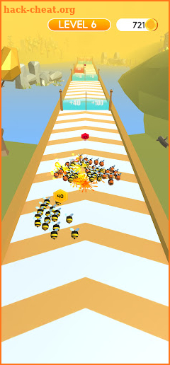 Bee Run 3D – Fun Running Swarm Race Games screenshot