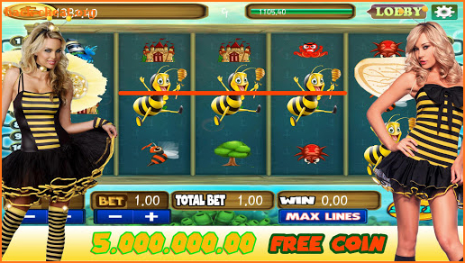 Bee Slots Machine screenshot