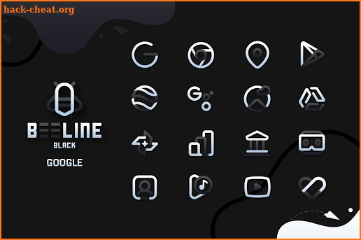 BeeLine Black IconPack screenshot