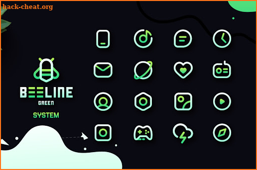 BeeLine Green Iconpack screenshot
