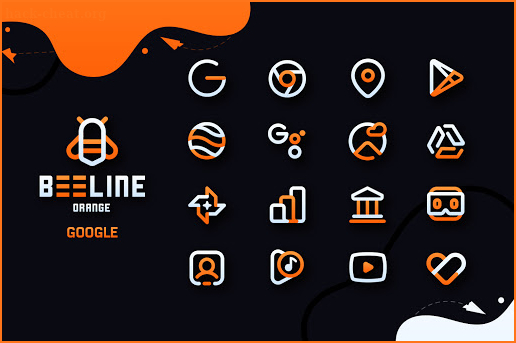 BeeLine Orange IconPack screenshot