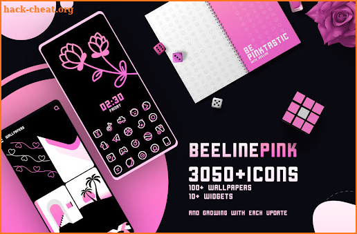 BeeLine Pink Iconpack screenshot