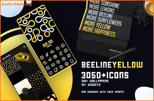 BeeLine Yellow IconPack screenshot
