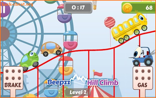 Beepzz Hill Climb - racing game for kids screenshot