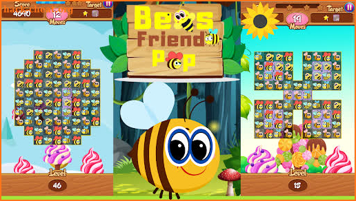 Bees Friends Pop Match3 Puzzle screenshot