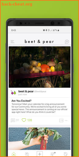 beet & pear screenshot
