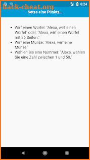 Befehle für Alexa screenshot