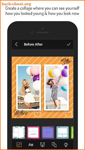 Before and After Collage screenshot