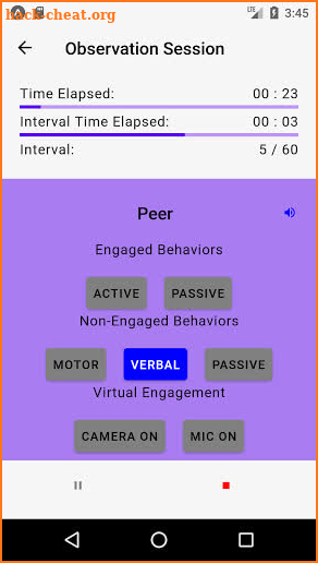 Behavior Observation of Students in School: BOSS screenshot