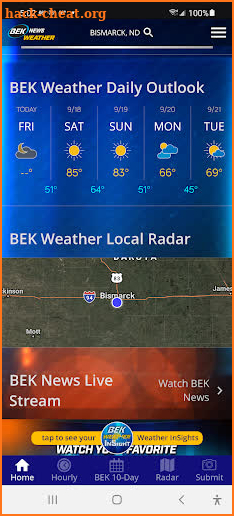 BEK Weather screenshot