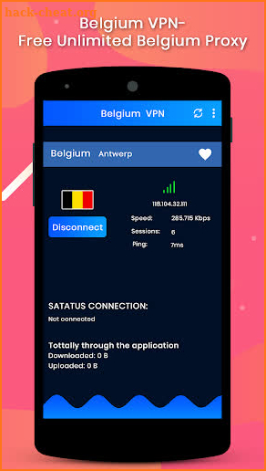 Belgium VPN-Free Unlimited Belgium Proxy screenshot