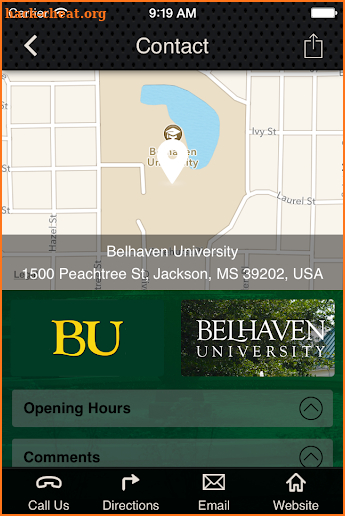Belhaven University screenshot