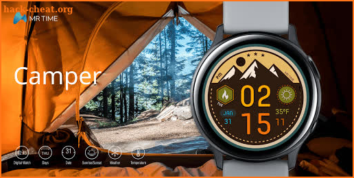 Bellox Camper : Watch Face by MR TIME screenshot