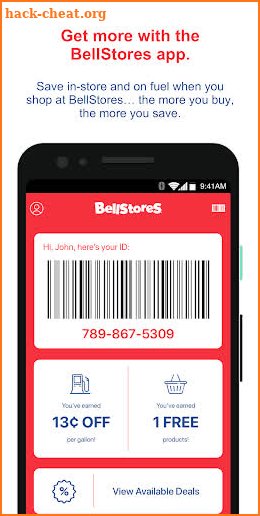 BellStores Buddy Card screenshot