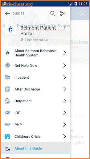 Belmont Behavioral Health screenshot