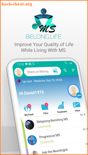 BelongMS Improving life with Multiple Sclerosis screenshot