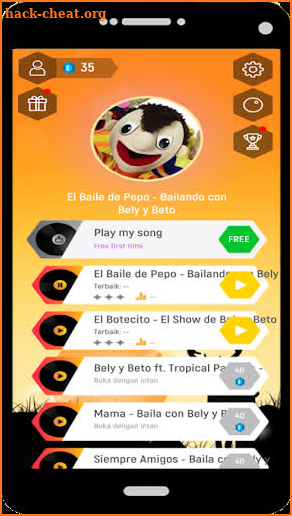 Bely Y Beto Musica Tiles Hop screenshot