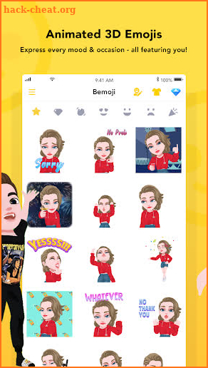 Bemoji | Your 3D Avatar Emoji screenshot