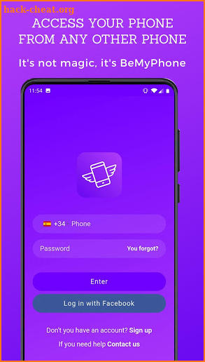 Bemyphone: remote access and backup for your phone screenshot