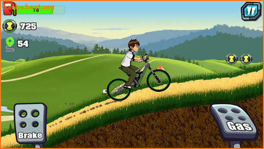 Ben 10: Bicycle Climb Adventures screenshot