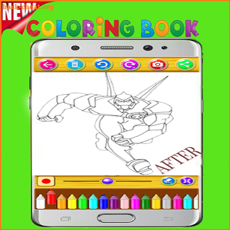 Ben 10 ColoringBook Game screenshot