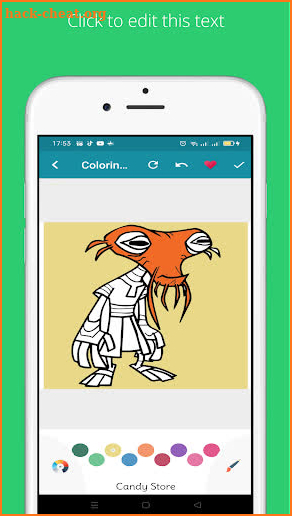 Ben Alien 10 coloring Herobook screenshot
