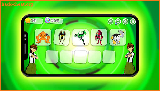 Ben Alien 10 puzzle Superhero screenshot