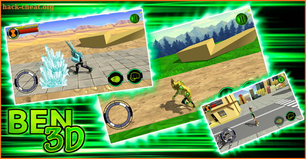 Ben Alien's Power 10 Force - 3D GAME screenshot