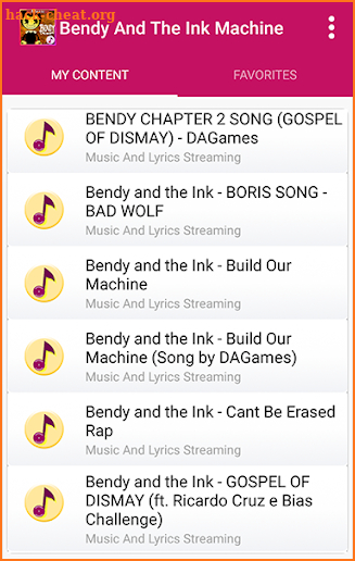 Bendy And The Ink Machine Songs and Lyrics screenshot