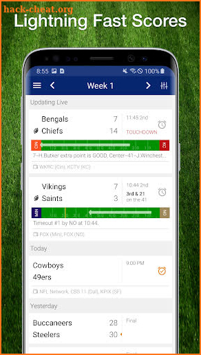 Bengals Football: Live Scores, Stats, & Games screenshot