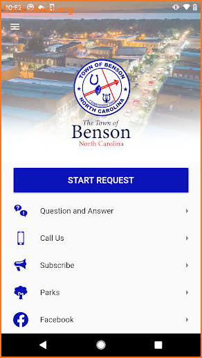 Benson NC Connect screenshot