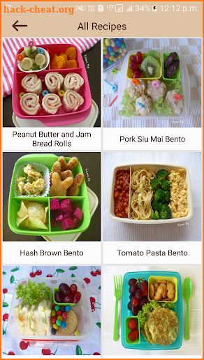 Bento Recipes screenshot