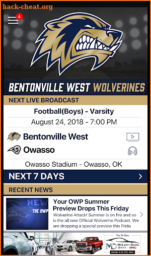 Bentonville West Wolverines screenshot