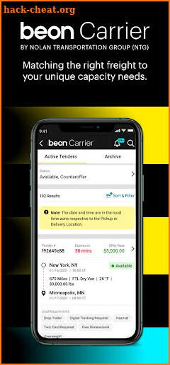Beon Carrier screenshot