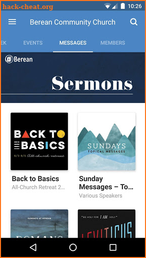 Berean Community Church screenshot