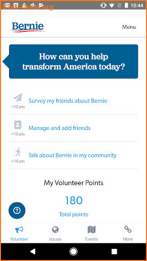 BERN: Official Bernie Sanders 2020 App screenshot