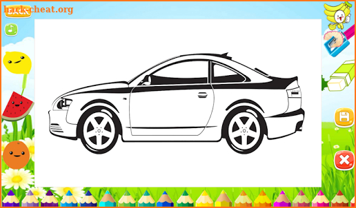 Best Cars coloring book for kids screenshot