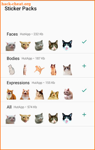 Best Cat Stickers for Chat WAStickerApps screenshot