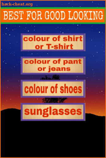 Best color(cloths,sunglases&shoes)for you - STYLO screenshot